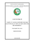 Luận văn Thạc sĩ Thủy văn học: Nghiên cứu đánh giá diễn biến xâm nhập mặn cho vùng hạ lưu sông Mã trong bối cảnh biến đổi khí hậu