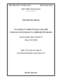 Tóm tắt luận án Tiến sĩ Quan hệ quốc tế: Tác động của nhân tố đảng phái đến chính sách đối ngoại của chính quyền Obama