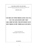 Luận văn Thạc sĩ Văn học Việt Nam: Vấn đề căn tính trong sáng tác của các tác giả di dân gốc Việt (qua một số tiểu thuyết được xuất bản trong nước thời gian gần đây)