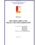 Tiểu luận: Liên minh chiến lược: 'Hợp tác và liên minh để giành lợi thế'