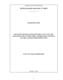 Luận văn Thạc sĩ Khoa học: Phân tích, đánh giá tính chất hóa lý của vật liệu polyuretan (PU) tự tổng hợp và định hướng ứng dụng vật liệu làm sản phẩm chống cháy