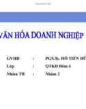 Thuyết trình: Văn hóa doanh nghiệp