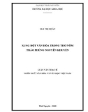 Luận văn Thạc sĩ Ngôn ngữ văn học và Văn học Việt Nam: Xung đột văn hóa trong thơ Nôm trào phúng Nguyễn Khuyến