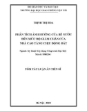 Tóm tắt Luận án Tiến sĩ Kỹ thuật: Phân tích ảnh hưởng của bể nước đến mức độ giảm chấn của nhà cao tầng chịu động đất