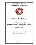 Luận văn Thạc sĩ Luật Kinh tế: Tự chứng nhận xuất xứ: kinh nghiệm quốc tế và bài học cho Việt Nam