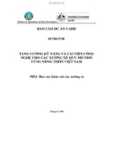 Báo cáo nghiên cứu: TĂNG CƯỜNG KỸ NĂNG VÀ CẢI TIẾN CÔNG NGHỆ CHO CÁC XƯỞNG XẺ QUY MÔ NHỎ VÙNG NÔNG THÔN VIỆT NAM ' MS3