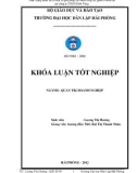 Luận văn: Thực trạng nhân sự và một số giải pháp cải thiện công tác quản lí nhân sự tại công ty TNHH Đỉnh Vàng