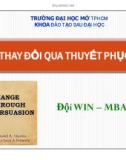 Tiểu luận: Thay đổi qua thuyết phục