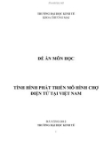 ĐỀ ÁN MÔN HỌC: TÌNH HÌNH PHÁT TRIỂN MÔ HÌNH CHỢ ĐIỆN TỬ TẠI VIỆT NAM