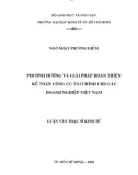 Luận văn Thạc sĩ Kinh tế: Phương hướng và giải pháp hoàn thiện kế toán công cụ tài chính cho các doanh nghiệp Việt Nam