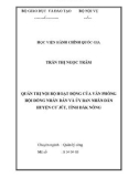 Tóm tắt Luận văn Thạc sĩ Quản lý công: Quản trị nội bộ hoạt động của Văn phòng Hội đồng nhân dân và Ủy ban nhân dân huyện Cư Jút, tỉnh Đắk Nôn