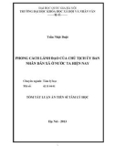 Tóm tắt Luận án Tiến sĩ Tâm lý học: Phong cách lãnh đạo của chủ tịch Ủy ban nhân dân xã ở nước ta hiện nay