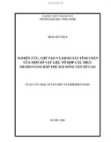 Luận văn Thạc sĩ Vật liệu và linh kiện nano: Nghiên cứu, chế tạo và khảo sát tính chất của một số vật liệu tổ hợp cấu trúc micro-nano hấp thụ dải sóng tần số cao