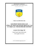 Luận văn Thạc sĩ: Giải pháp nhằm nâng cao công tác đào tạo nguồn nhân lực tại TCT Điện lực thành phố Hồ Chí Minh