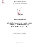 Luận văn Thạc sĩ Toán học: Bài toán Sylvester và bài toán Fermat - Torricelli cho các hình cầu Euclid