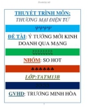 Tiểu luận: Ý tưởng mới kinh doanh qua mạng