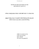 Báo cáo: Sử dụng công cụ Geospatial Toolkit để đánh giá tiềm năng sinh khối từ Cassava crop residues của tỉnh Hải Phòng