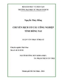 Luận văn Thạc sĩ Địa lí: Chuyển dịch cơ cấu công nghiệp tỉnh Đồng Nai