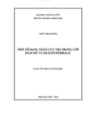 Luận văn Thạc sĩ Toán học: Một số dạng toán cực trị trong lớp hàm mũ và hàm Hyperbolic