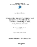 Luận văn Thạc sĩ kinh tế: Nâng cao năng lực cạnh tranh trong hoạt động huy động vốn tiền gởi của Ngân hàng Thương mại cổ phần Ngoại thương Việt Nam