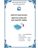 Khởi sự kinh doanh- Dịch vụ cung cấp gói thuyết trình