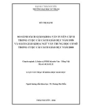 Luận văn Thạc sĩ Khoa học giáo dục: So sánh sách giáo khoa Văn tuyển cấp II trong cuộc cải các giáo dục năm 1950 và sách giáo khoa Ngữ Văn Trung học cơ sở trong cuộc cải cách giáo dục năm 2000