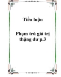 Tiểu luận về Phạm trù giá trị thặng dư