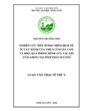 Luận văn Thạc sĩ Thú y: Nghiên cứu một số đặc điểm dịch tễ, sự lưu hành của virus cúm gia cầm và hiệu quả phòng bệnh của vắc xin cúm A/H5N1 tại tỉnh Thái Nguyên