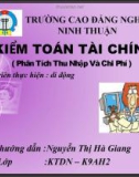 Bài thuyết trình Kiểm toán tài chính