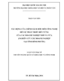 Luận văn Thạc sĩ Quản lý khoa học và công nghệ: Tác động của chính sách đổi mới công nghệ đến sự phát triển bền vững của các doanh nghiệp nhỏ và vừa (nghiên cứu các doanh nghiệp tại tỉnh Bình Phước)