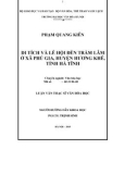 Luận văn Thạc sĩ Văn hóa học: Di tích và lễ hội đền Trầm Lâm ở xã Phú Gia, huyện Hương Khê, tỉnh Hà Tĩnh