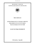 Luận văn Thạc sĩ Kinh tế: Rủi ro trong quản lý hải quan đối với hoạt động sản xuất xuất khẩu tại Cục Hải quan TP Cần Thơ