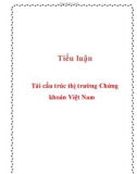 Tiểu luận: Tái cấu trúc thị trường chứng khoán Việt Nam