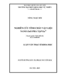 Luận văn Thạc sĩ Khoa học: Nghiên cứu tính chất vật liệu nano ZnO pha tạp Eu3+