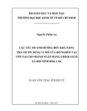 Luận văn Thạc sĩ Kinh tế: Các yếu tố ảnh hưởng đến khả năng trả nợ tín dụng vi mô của hộ nghèo vay vốn tại chi nhánh Ngân hàng chính sách xã hội tỉnh Đắk Lắk