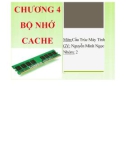 Thuyết trình môn Cấu trúc máy tính - Chương 4: Bộ nhớ Cache