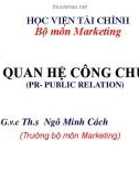 Bài giảng: Quan hệ công chúng - Chương 5: Tổ chức sự kiện