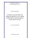 Luận văn Thạc sĩ Kinh tế: Tác động của quyền chọn tăng trưởng lên đòn bẩy của các doanh nghiệp niêm yết trên thị trường chứng khoán Việt Nam