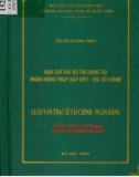 Luận văn Thạc sĩ Tài chính ngân hàng: Hạn chế rủi ro tín dụng tại Ngân hàng TMCP Bảo Việt - Hội Sở chính