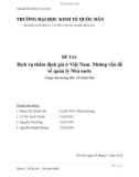 Đề tài: Dịch vụ thẩm định giá ở Việt Nam. Những vấn đề về quản lý Nhà nước