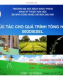 Luận văn: XÚC TÁC CHO QUÁ TRÌNH TỔNG HỢP BIODIESEL