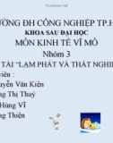 ĐỀ TÀI 'LẠM PHÁT VÀ THẤT NGHIỆP'