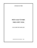 Luận án phó Tiến sĩ Khoa học Ngữ văn: Phân loại văn học theo chức năng