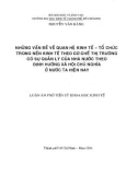 Luận án Phó Tiến sĩ Khoa học Kinh tế: Những vấn đề về quan hệ kinh tế - tổ chức trong nền kinh tế theo cơ chế thị trường có sự quản lý của nhà nước theo định hướng xã hội chủ nghĩa ở nước ta hiện nay