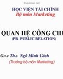 Bài giảng: Quan hệ công chúng - Chương 7: Quan hệ cộng đồng