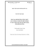 Tóm tắt Luận văn thạc sĩ Quản lý công: Đào tạo, bồi dưỡng công chức các cơ quan chuyên môn thuộc Ủy ban nhân dân huyện Phú Giáo, tỉnh Bình Dương