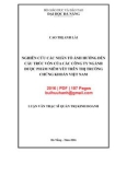 Luận văn Thạc sĩ Quản trị kinh doanh: Nghiên cứu các nhân tố ảnh hưởng đến cấu trúc vốn của các công ty ngành dược phẩm niêm yết trên thị trường chứng khoán Việt Nam