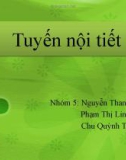 Bài thuyết trình: Tuyến nội tiết