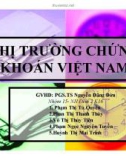 Thuyết trình: Thị trường chứng khoán Việt Nam