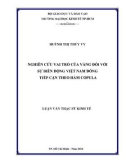 Luận văn Thạc sĩ Kinh tế: Nghiên cứu vai trò của vàng đối với sự biến động Việt Nam Đồng tiếp cận theo hàm Copula